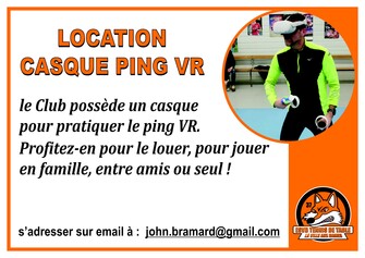 Tennis de table Virtuel Reality (ping VR)